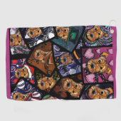 SERVIETTE DE GOLF AIREDALE TERRIER (Horizontal)