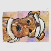 Serviette De Golf Airedale Terrier (Horizontal)