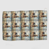 Serviette De Golf Airedale Terrier (Horizontal)