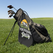 Serviette De Golf AJOUTER NOM Sunset Ferme laitière Pâturage Holstei (Vert)