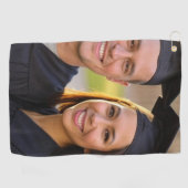 Serviette De Golf Ajouter une Personnaliser photo de diplôme (Horizontal)