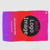 Serviette De Golf Ajouter Votre Logo Entreprise Personnalisable Mage (Horizontal)