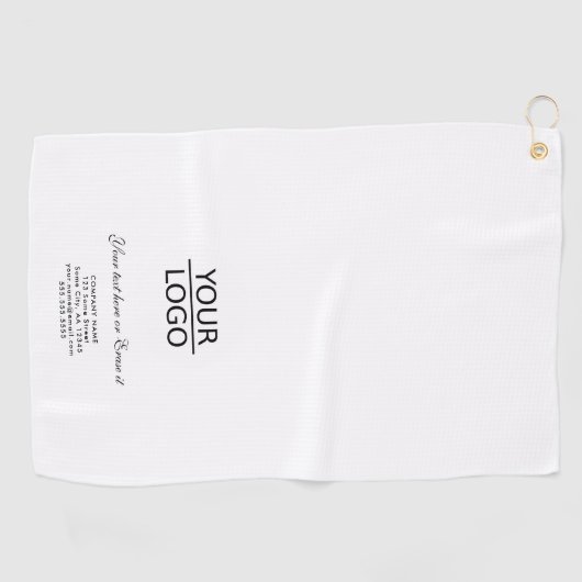 Serviette De Golf Ajouter votre logo Texte personnalisé Promotion de (Horizontal)