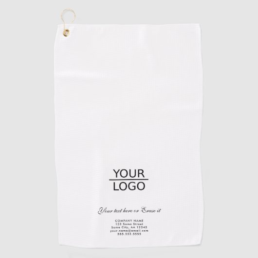 Serviette De Golf Ajouter votre logo Texte personnalisé Promotion de (Devant)