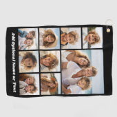 Serviette De Golf Ajouter votre propre collection de 9 photos — Peut (Horizontal)