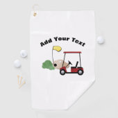 Serviette De Golf Ajouter Votre Texte Golf Towel (En situation)
