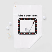 Serviette De Golf Ajouter Votre Texte Golf Towel (En situation)