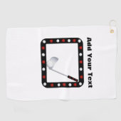 Serviette De Golf Ajouter Votre Texte Golf Towel (Horizontal)