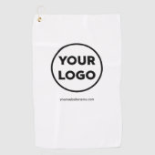 Serviette De Golf Ajoutez votre logo et votre site Web d'entreprise  (Devant)