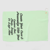 Serviette De Golf Ajoutez votre nom, logo ou design, personnalisé (Horizontal)