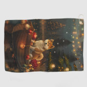 Serviette De Golf Akita Christmas Festive Voyage (Horizontal)