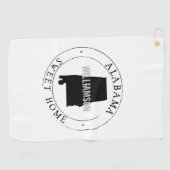 Serviette De Golf Alabama Golf Towel State personnalisé (Horizontal)