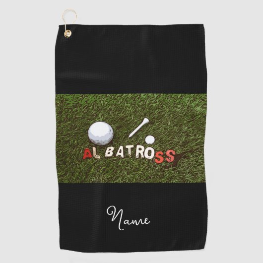 Serviette De Golf Albatros de golf cadeaux amusants pour golfeur (Devant)