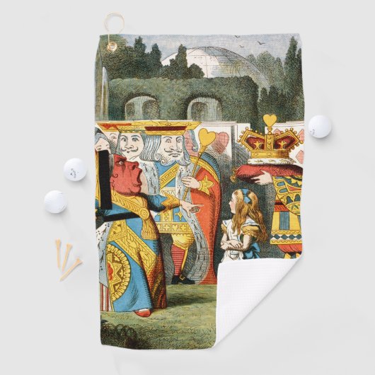 Serviette De Golf Alice à Wonderland (En situation)