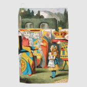 Serviette De Golf Alice à Wonderland (Devant)