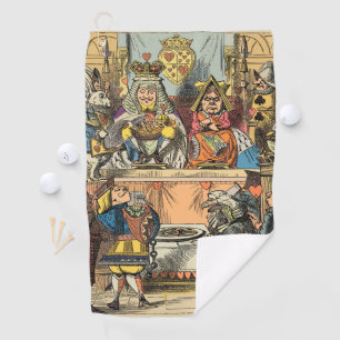 Serviette De Golf Alice à Wonderland Cheshire Cat Characters