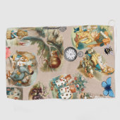 Serviette De Golf Alice à Wonderland Cheshire Cat Characters (Horizontal)
