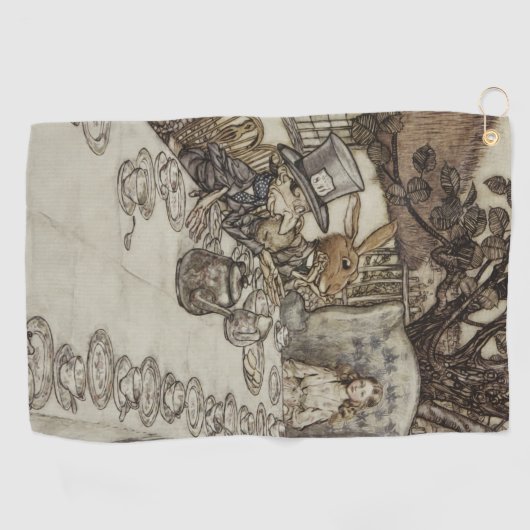 Serviette De Golf Alice Anniversaire Anniversaire Fête de la haine d (Horizontal)