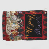 Serviette De Golf Alice au pays des merveilles Mad Cheshire Chat (Horizontal)