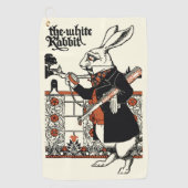 Serviette De Golf Alice Lapin Blanc Classique Wonderland (Devant)
