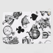 Serviette De Golf Alice White Rabbit Wonderland Classic (Horizontal)