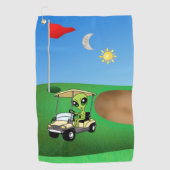 Serviette de golf Alien (Devant)