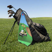 Serviette de golf Alien (Vert)