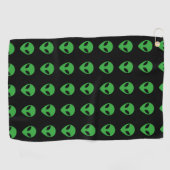 Serviette De Golf Alien (Horizontal)