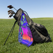 Serviette De Golf Alien de science-fiction Disquette de golf (Vert)