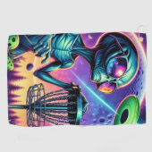 Serviette De Golf Alien Disk Golf (Horizontal)