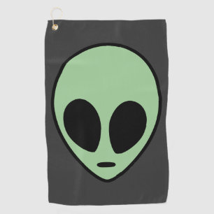 Serviette De Golf Alien vert