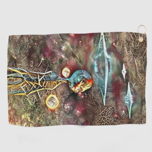 Serviette De Golf Aliens (Horizontal)