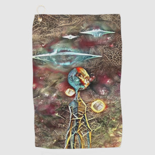 Serviette De Golf Aliens