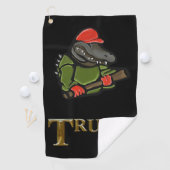 SERVIETTE DE GOLF ALLIGATOR TRUMP 2025 (En situation)