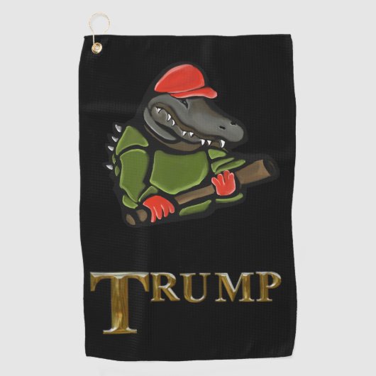 SERVIETTE DE GOLF ALLIGATOR TRUMP 2025 (Devant)