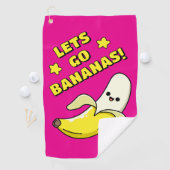 Serviette De Golf Allons-y bananes ! (En situation)