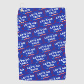Serviette De Golf Allons-y Taco Trump toujours chickens dehors drôle (Devant)