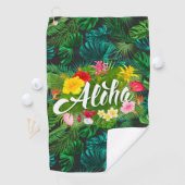 Serviette De Golf Aloha sous les tropiques  (En situation)