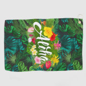 Serviette De Golf Aloha sous les tropiques  (Horizontal)