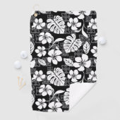SERVIETTE DE GOLF ALOHA VENDREDI (NOIR) (En situation)