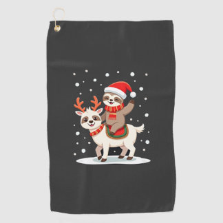 Serviette De Golf Alpaca Paresseux Noël (4)