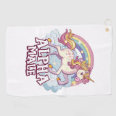 Serviette De Golf Alpha Homme Unicorne (Horizontal)