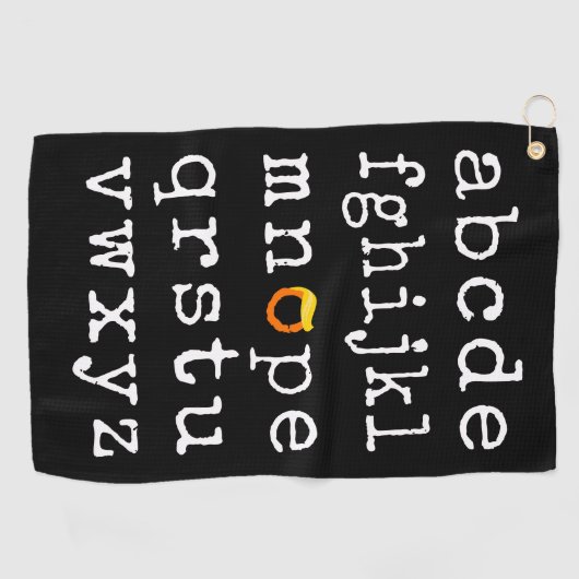Serviette De Golf Alphabet anti-Trump - Nope V (Horizontal)