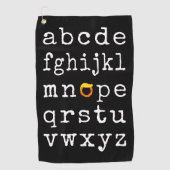 Serviette De Golf Alphabet anti-Trump - Nope V (Devant)