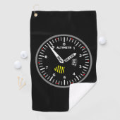 Serviette De Golf Altimetr Pilote Aviation Geek (En situation)