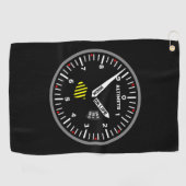 Serviette De Golf Altimetr Pilote Aviation Geek (Horizontal)