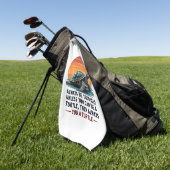 Serviette De Golf Always Be Yourself Unless You Can Be A Turtle, Fun (Vert)