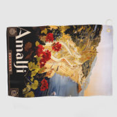 Serviette De Golf Amalfi Italie Poster de voyage Graphique d'art (Horizontal)