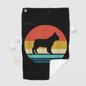 Serviette De Golf Amateurs de Bulldog | Chien à chien de taureau fra (En situation)