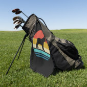 Serviette De Golf Amateurs de Bulldog | Chien à chien de taureau fra (Vert)